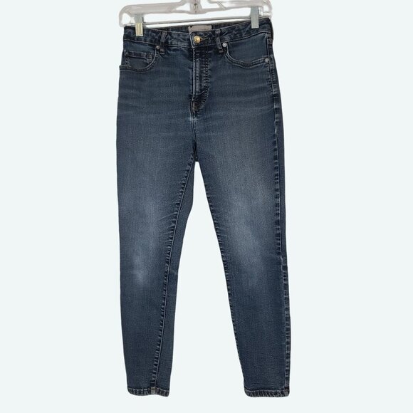 Everlane The Curvy High -Rise Skinny Cropped Jean‎ Size 29 Mid Blue - Picture 1 of 9